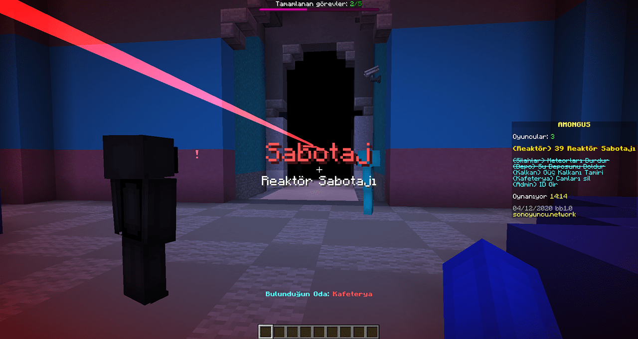 Among Us Minecraft Sabotaj