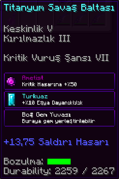 SonOyuncu Titanyum Gem Sistemi SonOyuncu Titanyum Gem Sistemi